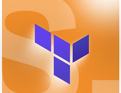 Logo de Terraform sobre logo de SIXE